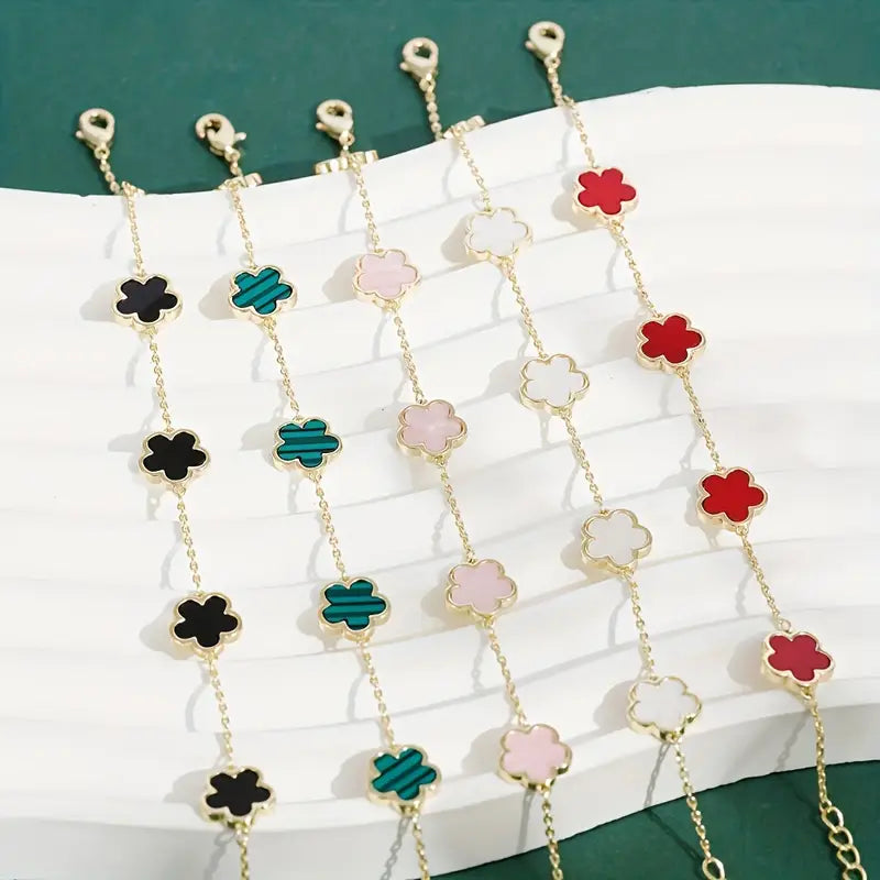Flower Charm Bracelet