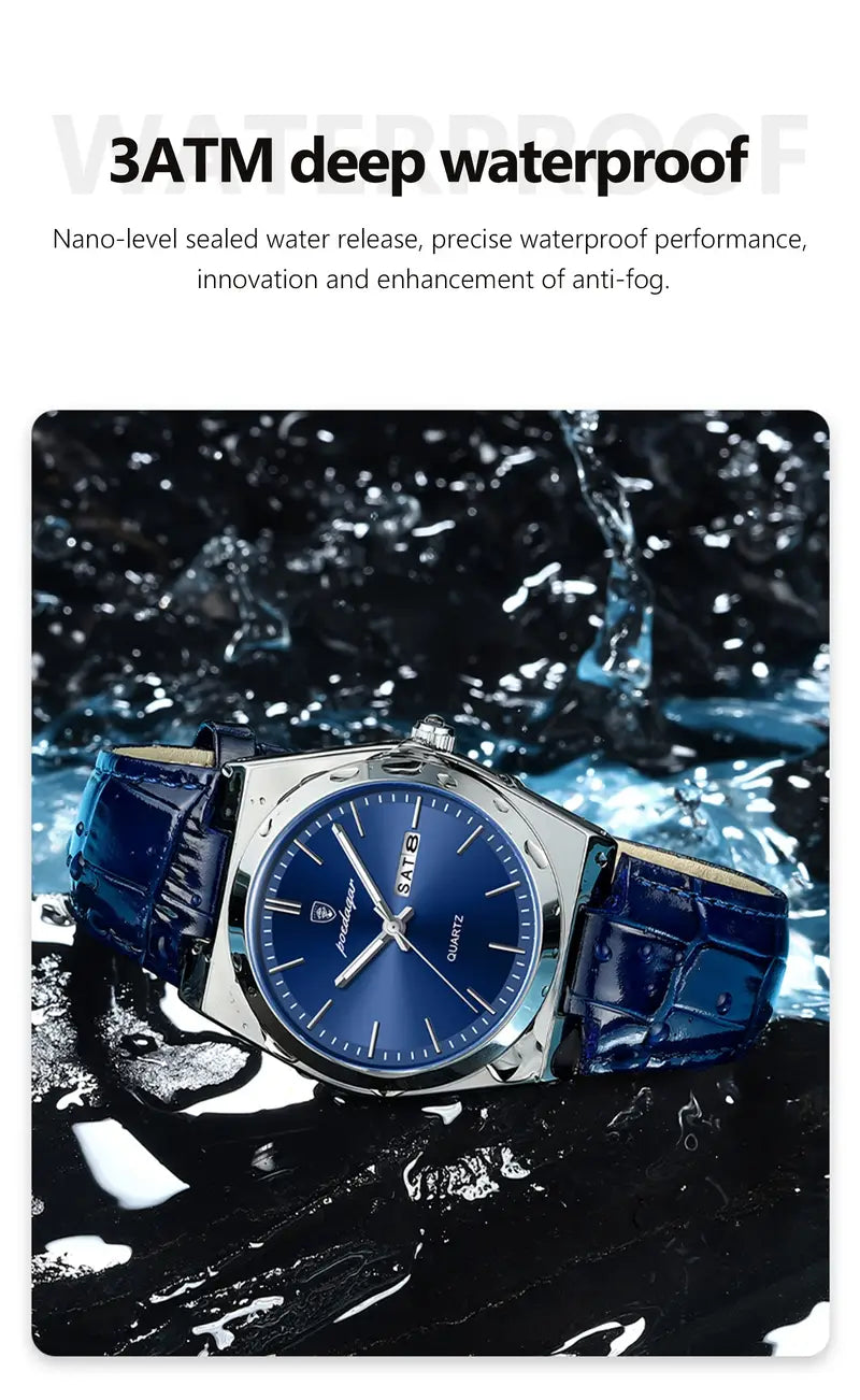 Men Leather Watch