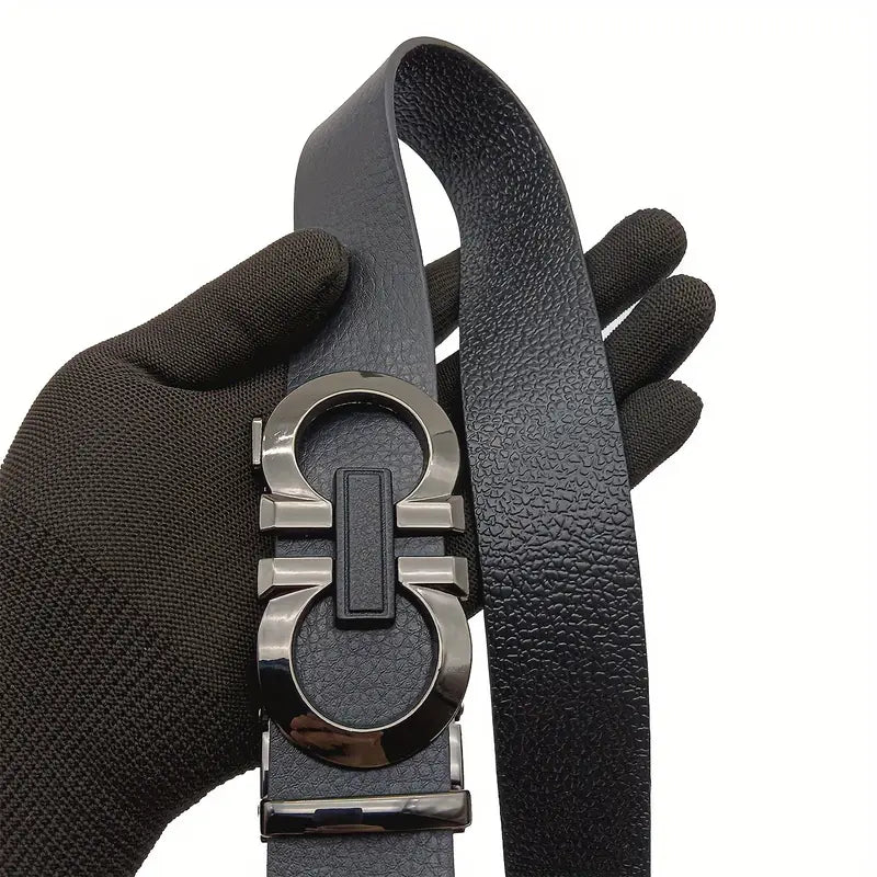 Business Style Men's Belt silver