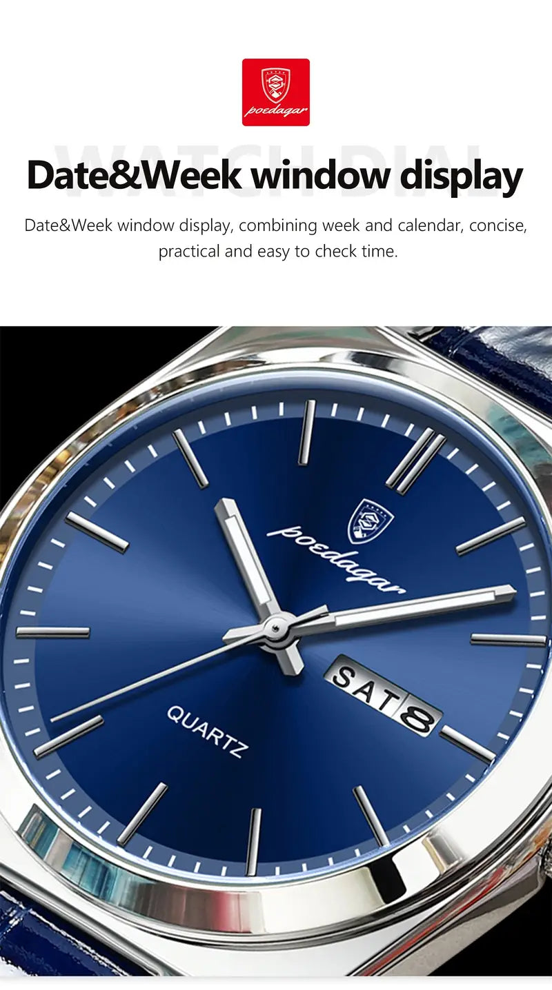 Men Leather Watch