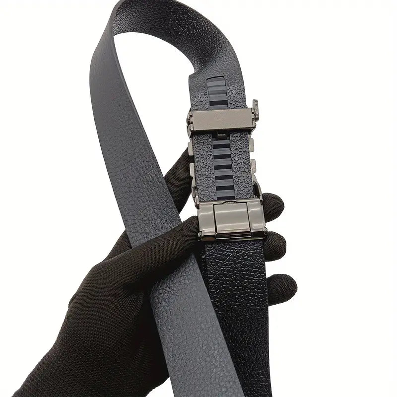 Business Style Men's Belt silver