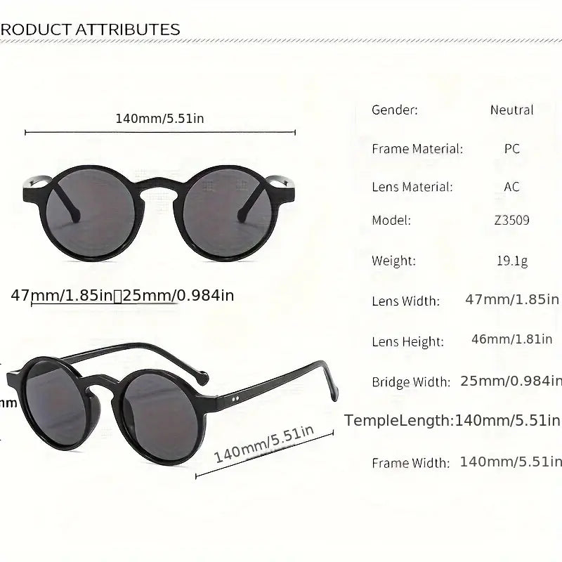 Fashion Round Frame Fashion Glasses 🕶