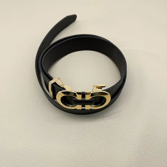 Business Style Men's Belt gold