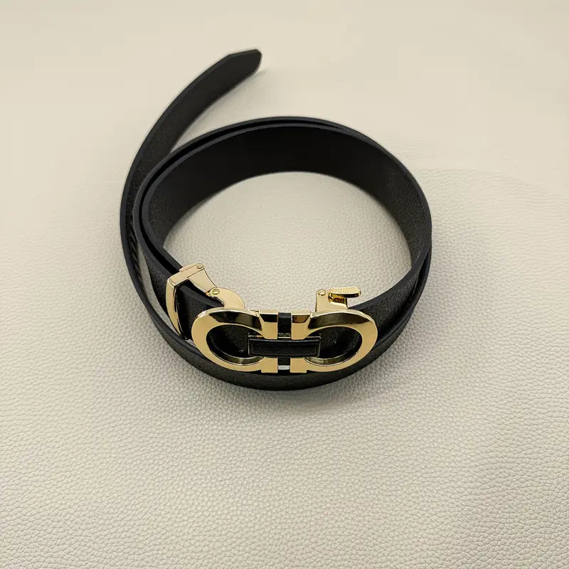 Business Style Men's Belt silver