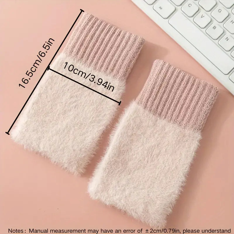 Winter Knit Fingerless Mittens!