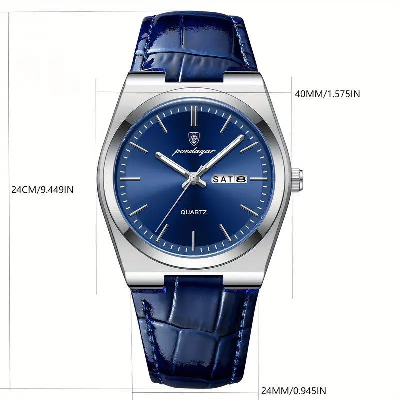 Men Leather Watch