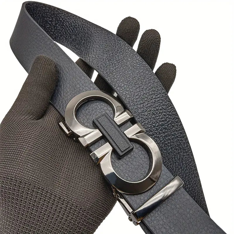 Business Style Men's Belt silver
