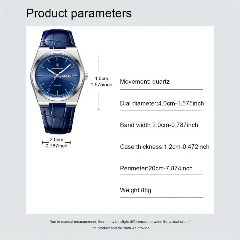 Men Leather Watch
