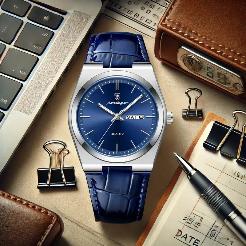 Men Leather Watch