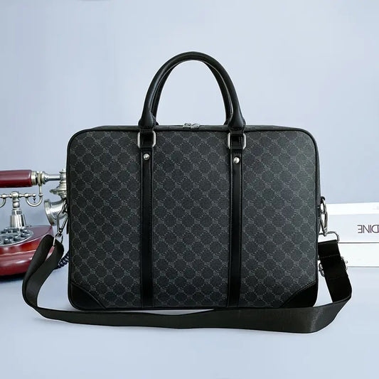 Men's Classic Black Briefcase
