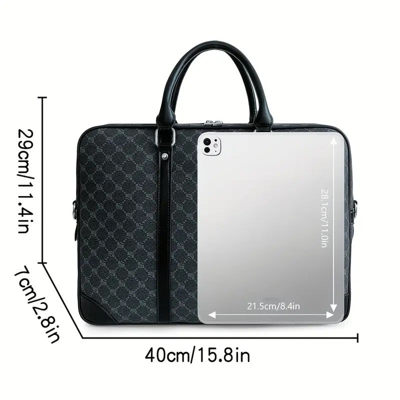 Men's Classic Black Briefcase