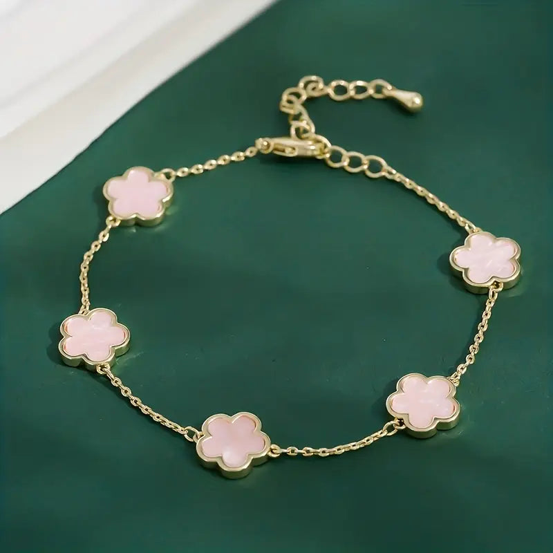Flower Charm Bracelet