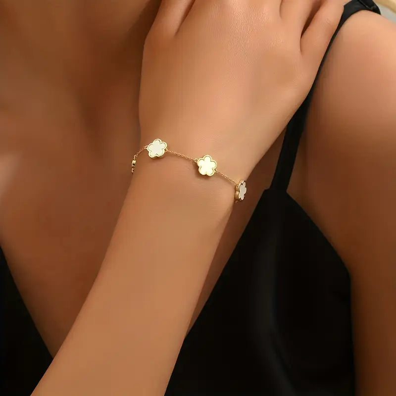 Flower Charm Bracelet