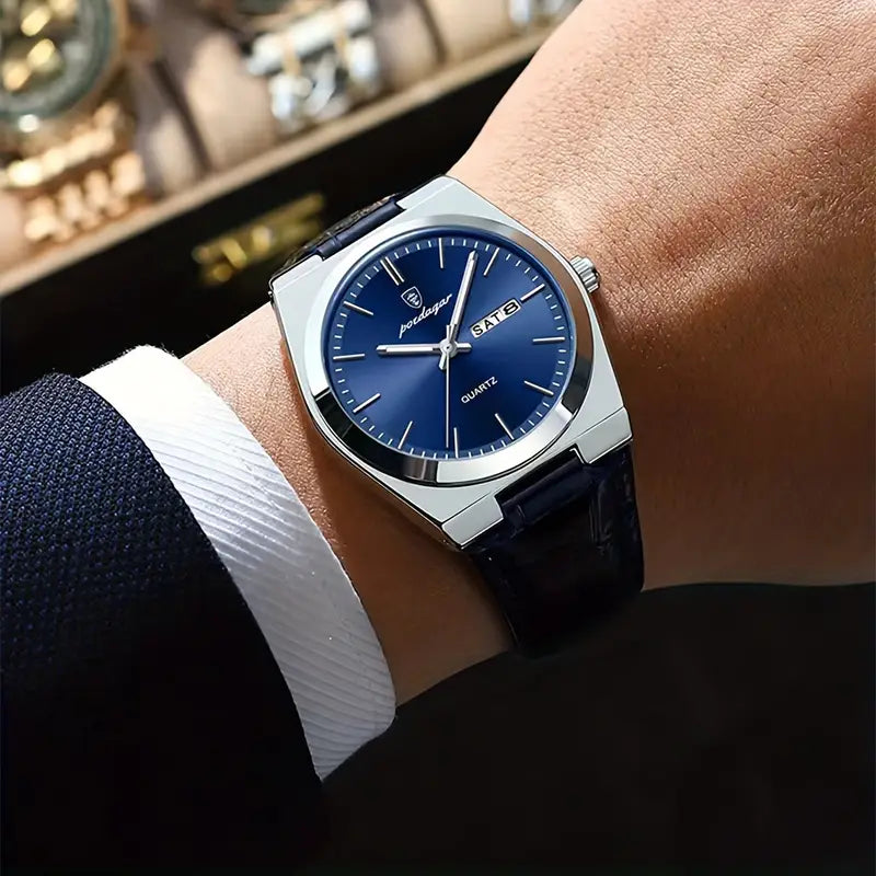 Men Leather Watch