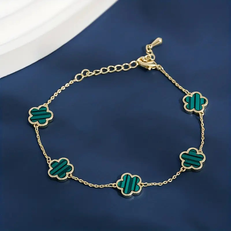 Flower Charm Bracelet