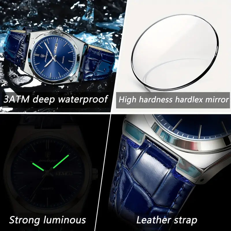 Men Leather Watch
