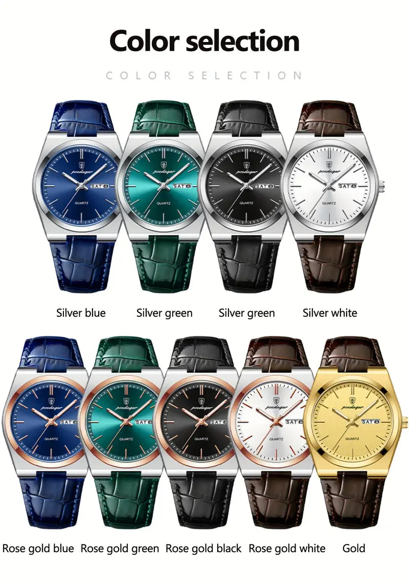 Men Leather Watch