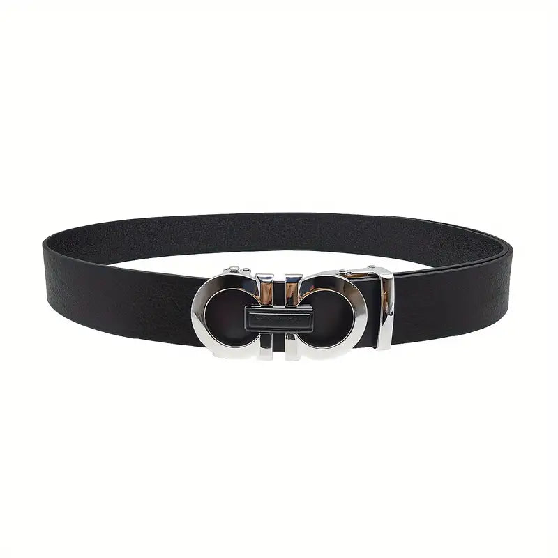 Business Style Men's Belt silver