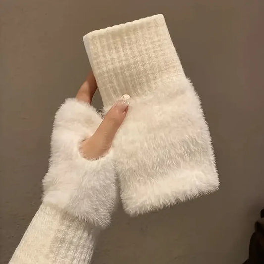 Winter Knit Fingerless Mittens!