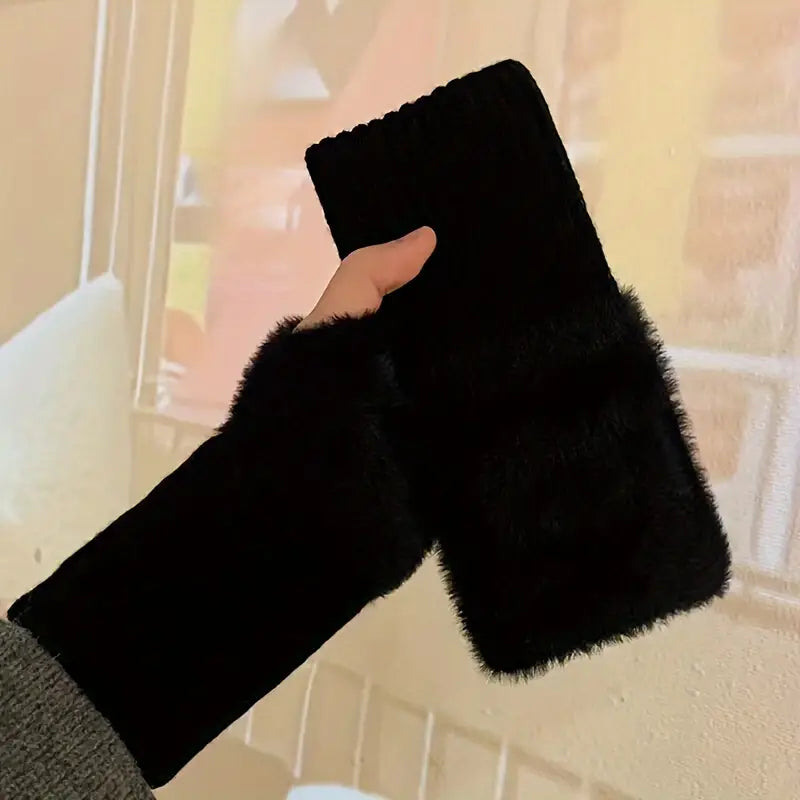 Winter Knit Fingerless Mittens!